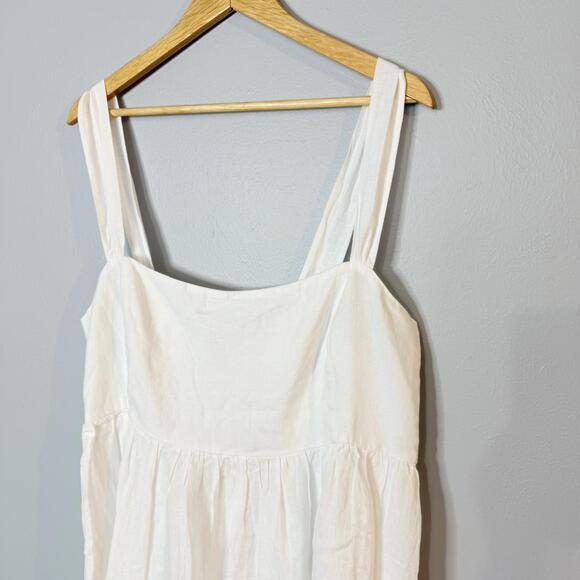 J.Crew Indigo Linen Midi Dress Size 18 - Picture 5 of 9